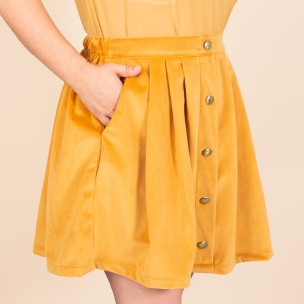 Tuesday Bassen Scout Skirt in Leo Velvet